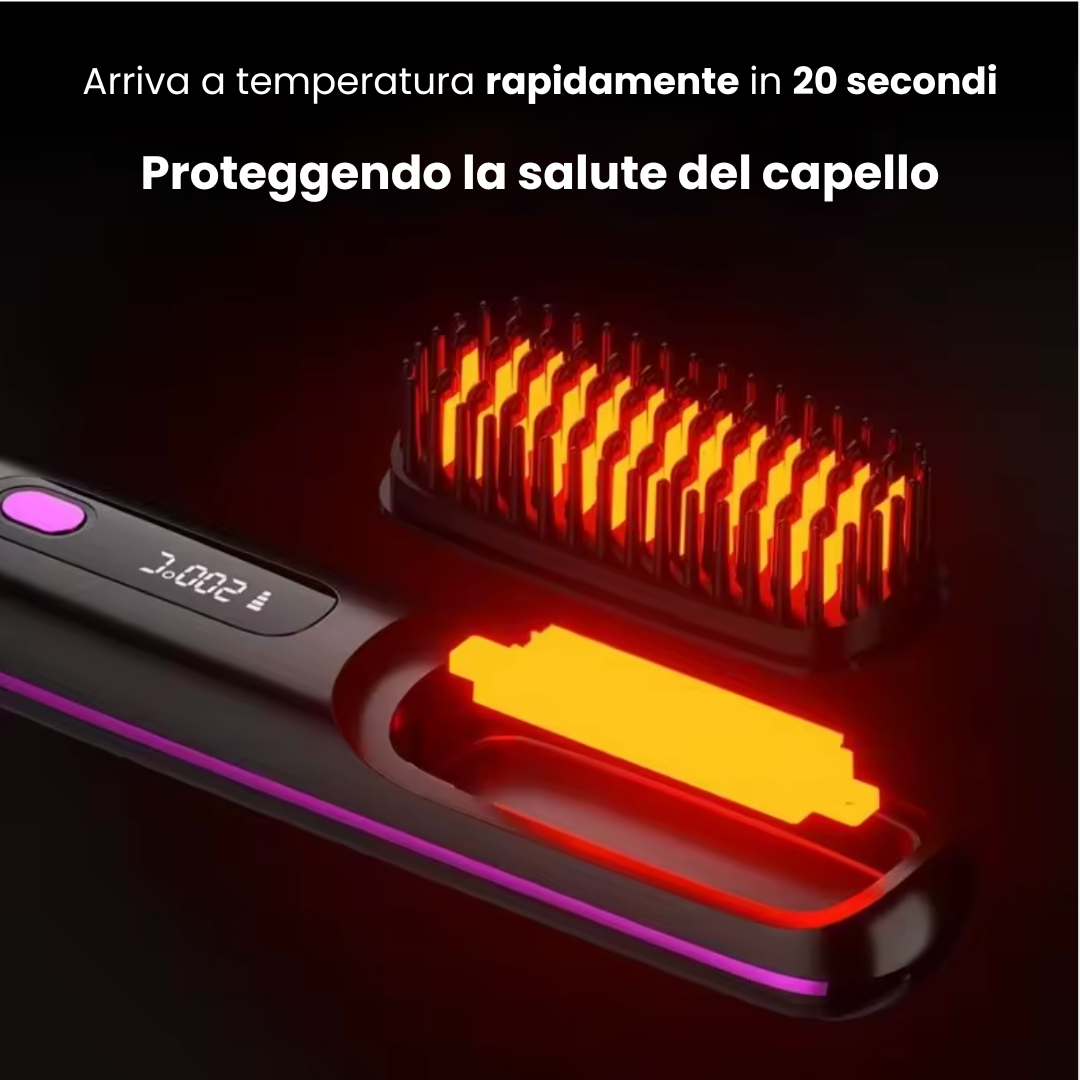 Yolise™ Spazzola Liscia Capelli Portatile
